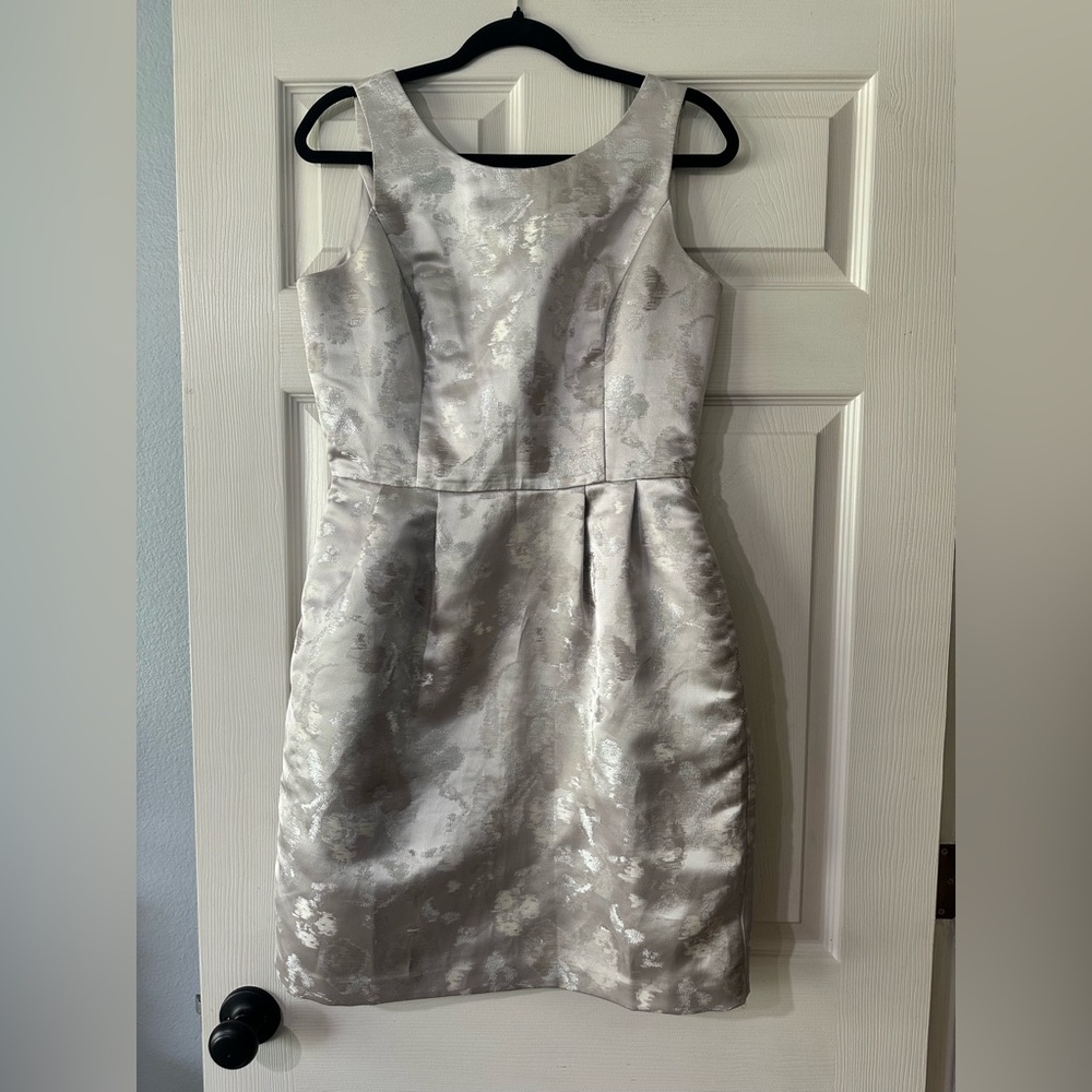 White House Black Market Satin Fit and Flare Dress Size 6